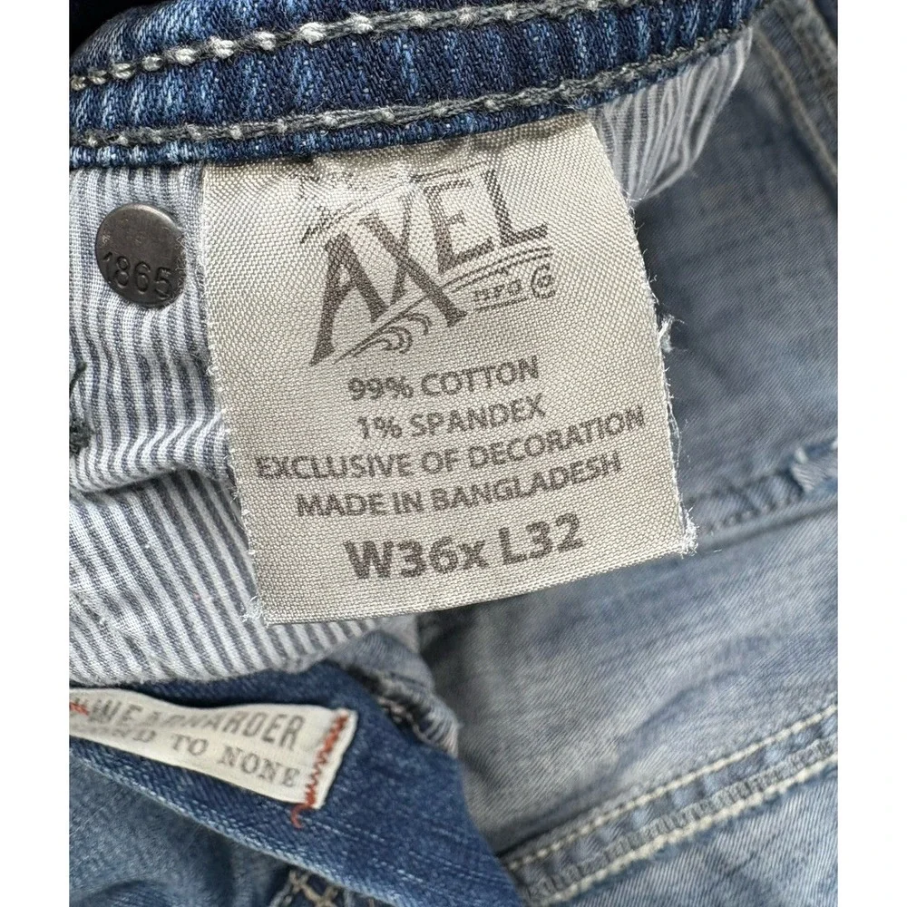 TK Axel Slim Boot Jeans‎ Men's W36 L32 Med Wash Blue Denim Casual